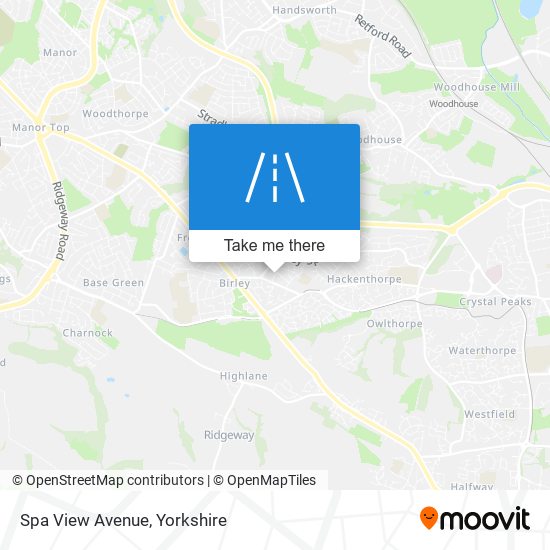 Spa View Avenue map