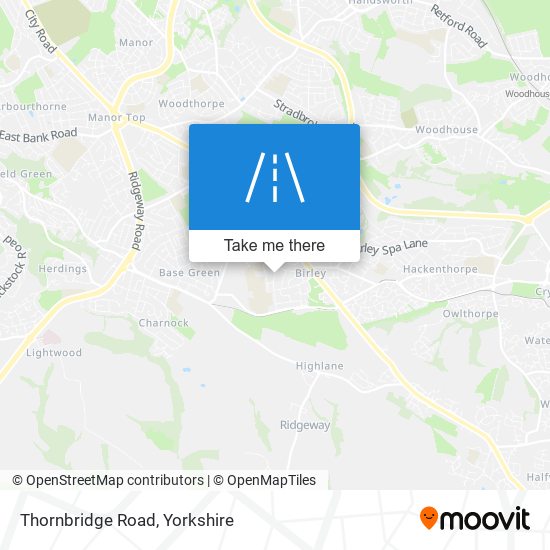 Thornbridge Road map