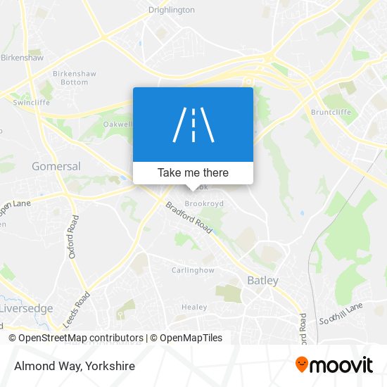 Almond Way map