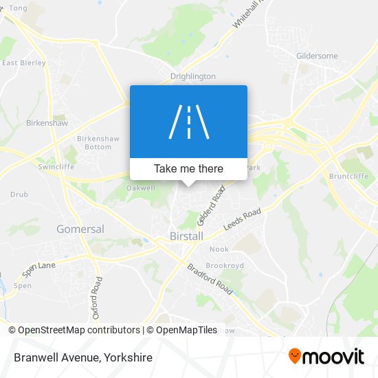 Branwell Avenue map