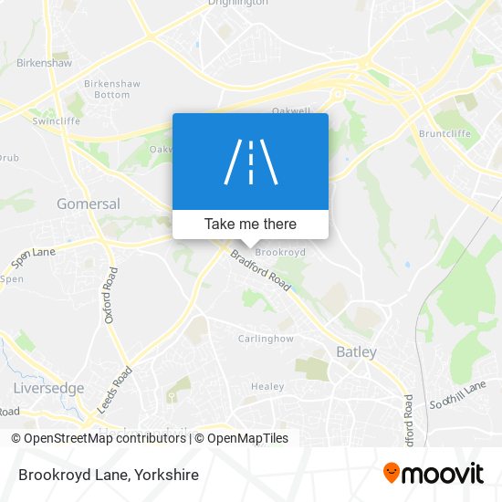 Brookroyd Lane map