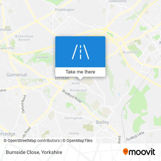 Burnside Close map