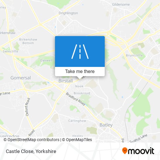 Castle Close map