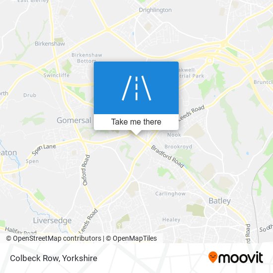 Colbeck Row map