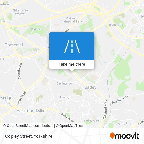 Copley Street map