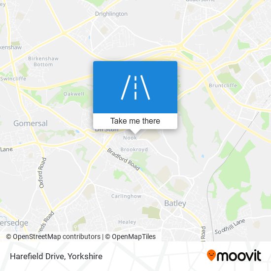 Harefield Drive map