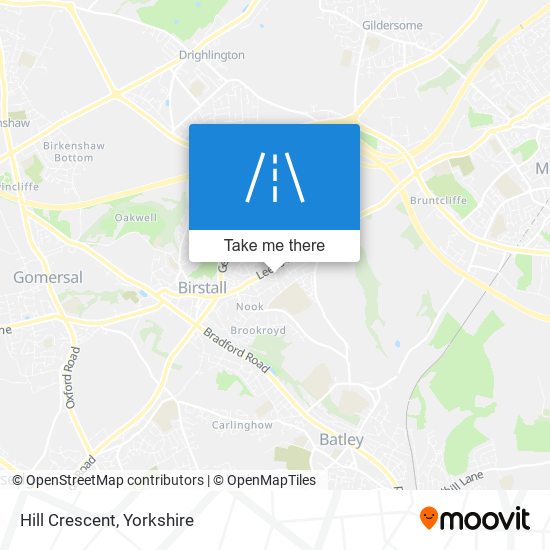 Hill Crescent map