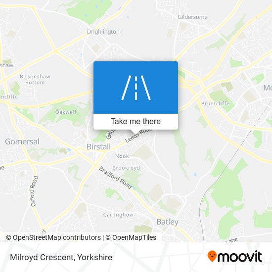 Milroyd Crescent map