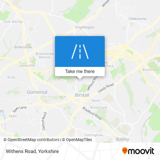 Withens Road map