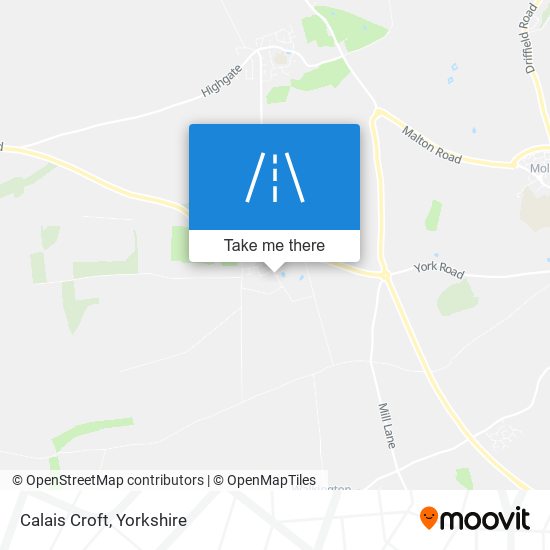 Calais Croft map