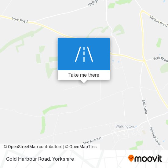 Cold Harbour Road map