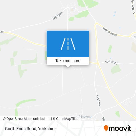Garth Ends Road map