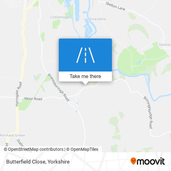 Butterfield Close map