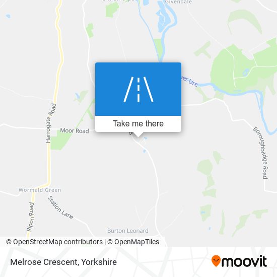 Melrose Crescent map