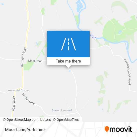 Moor Lane map