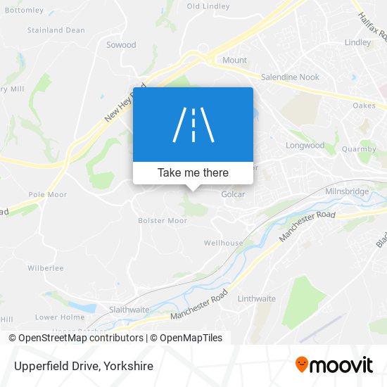 Upperfield Drive map
