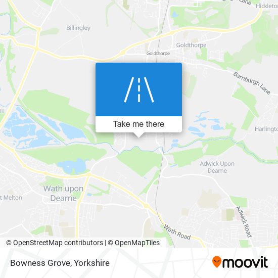 Bowness Grove map