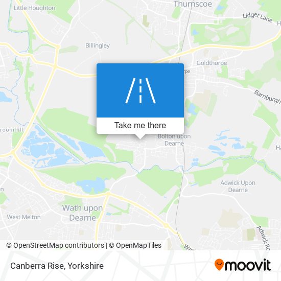 Canberra Rise map