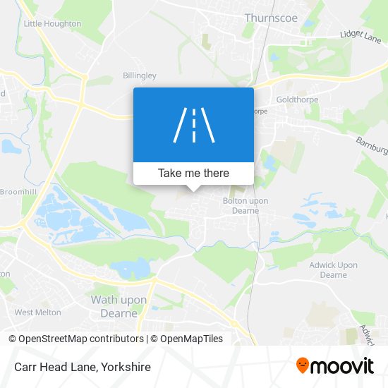 Carr Head Lane map