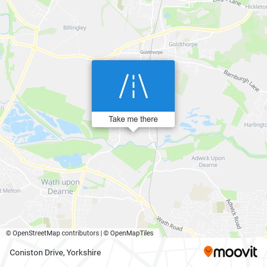 Coniston Drive map