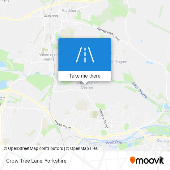 Crow Tree Lane map