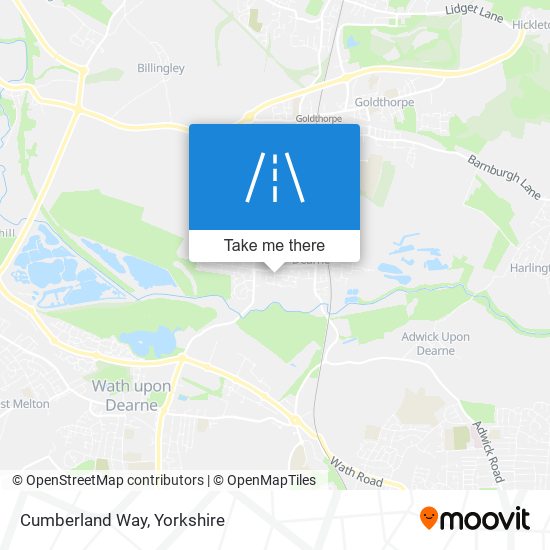 Cumberland Way map