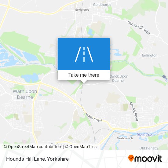 Hounds Hill Lane map
