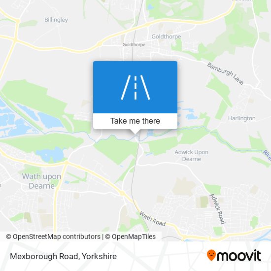 Mexborough Road map