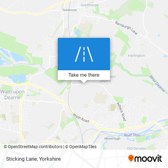 Sticking Lane map