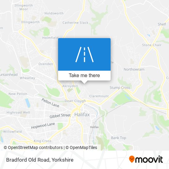 Bradford Old Road map