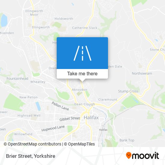 Brier Street map