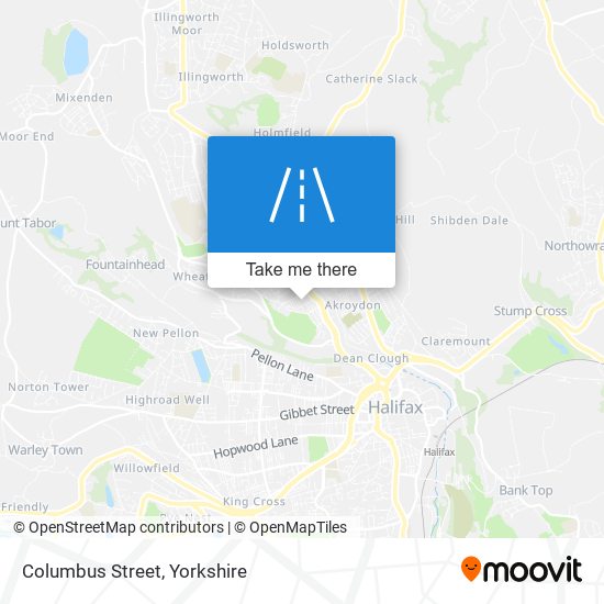 Columbus Street map