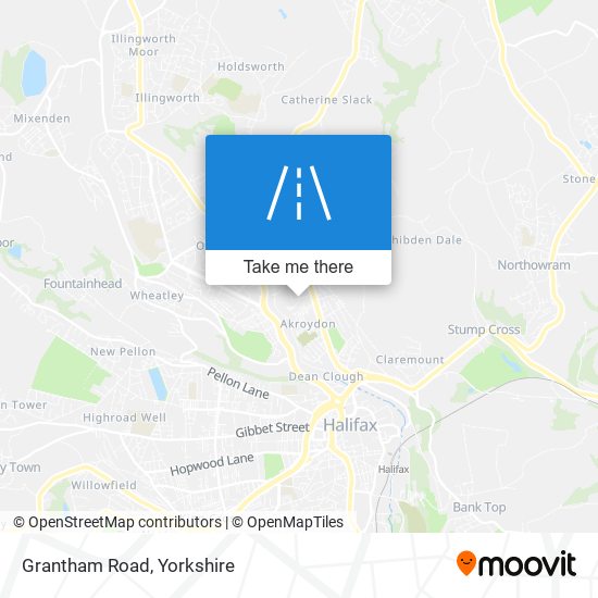 Grantham Road map