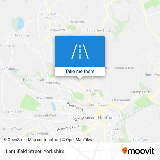 Lentilfield Street map
