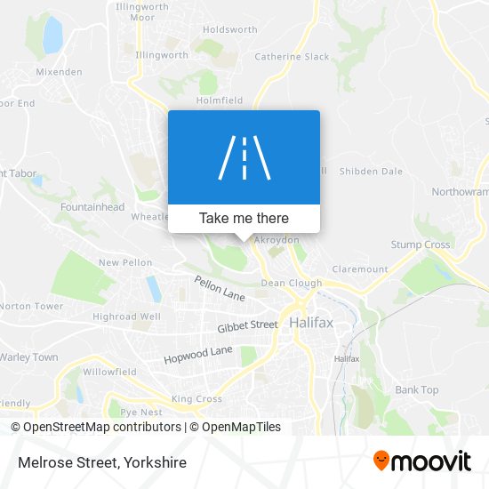 Melrose Street map