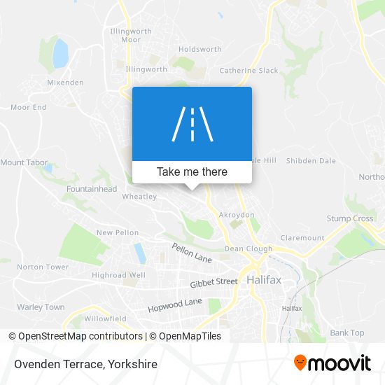 Ovenden Terrace map