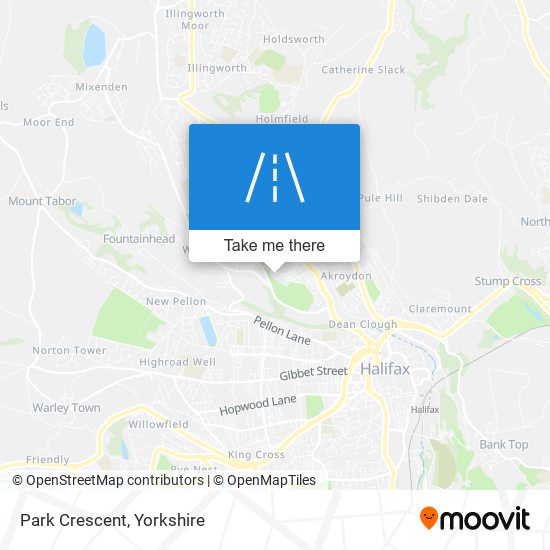 Park Crescent map