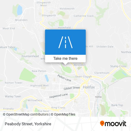 Peabody Street map