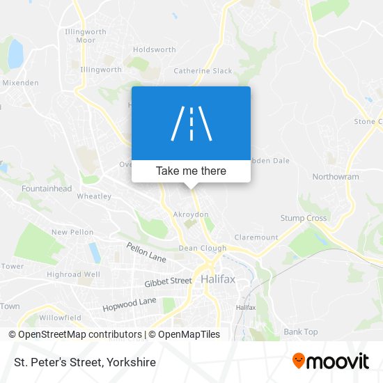 St. Peter's Street map
