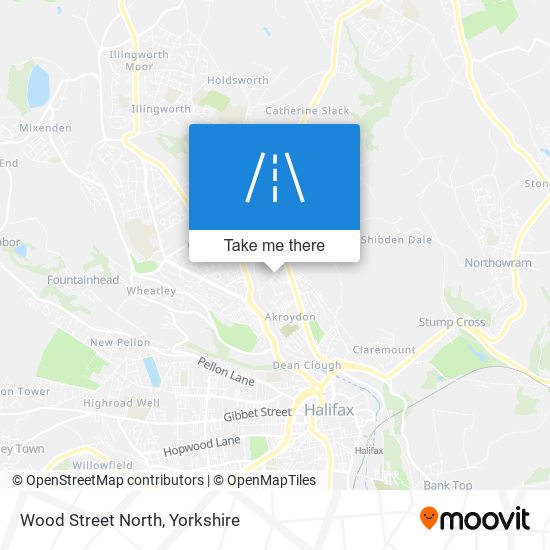 Wood Street North map