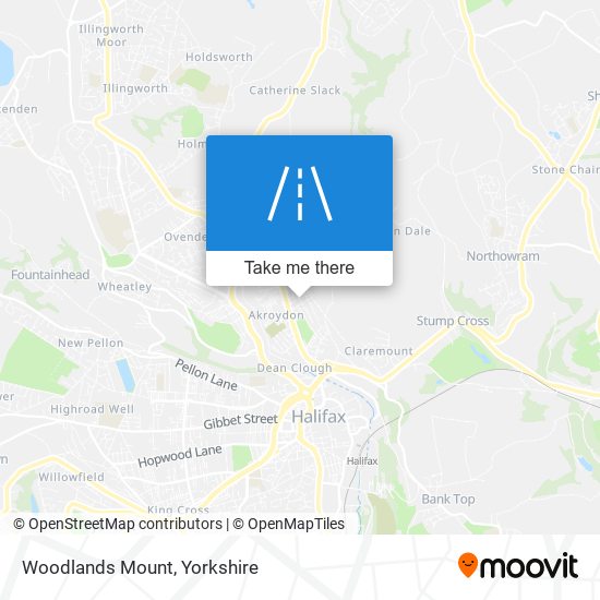 Woodlands Mount map