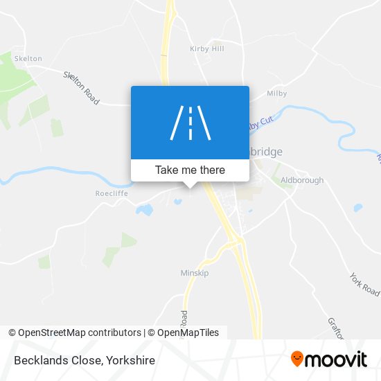 Becklands Close map