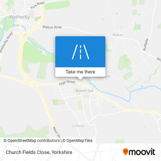 Church Fields Close map