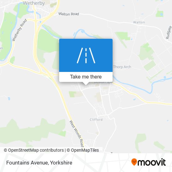 Fountains Avenue map