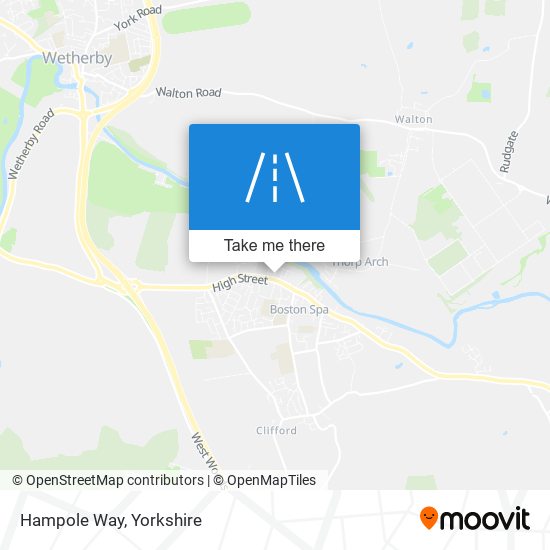 Hampole Way map