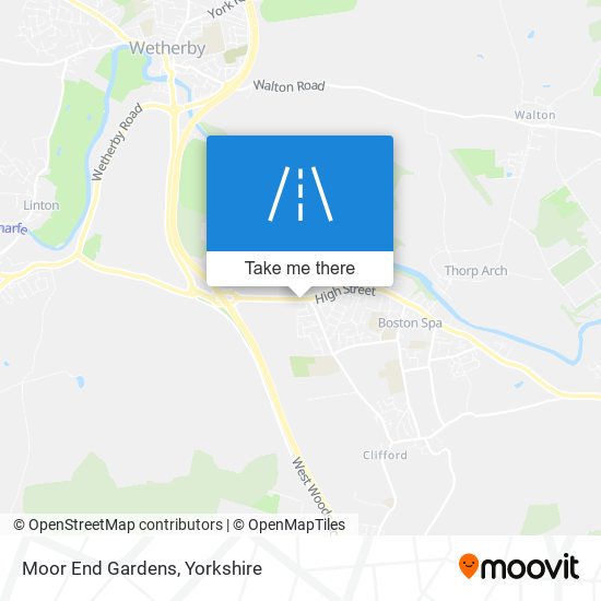 Moor End Gardens map