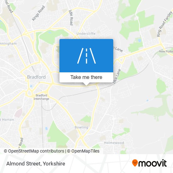 Almond Street map