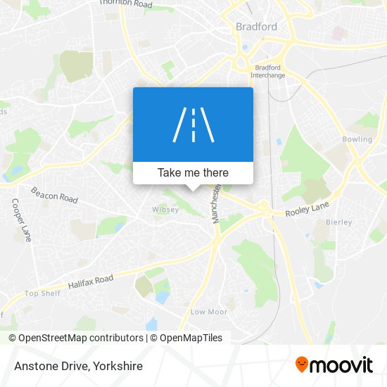 Anstone Drive map