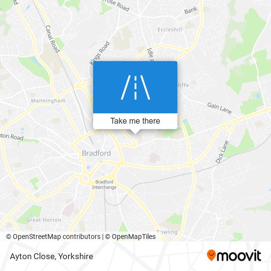Ayton Close map