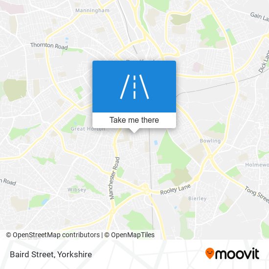 Baird Street map